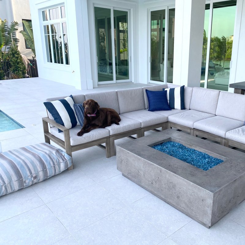 Waterproof Cushion Beach Stripe 30x50cm